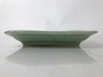 Antique Japanese Ceramic Small Plate Kozara Pottery Celadon Ho-Oh Green Y255