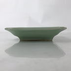 Antique Japanese Ceramic Small Plate Kozara Pottery Celadon Ho-Oh Green Y255