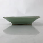 Antique Japanese Ceramic Small Plate Kozara Pottery Celadon Ho-Oh Green Y255