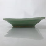 Antique Japanese Ceramic Small Plate Kozara Pottery Celadon Ho-Oh Green Y255