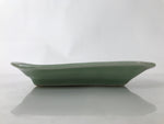 Antique Japanese Ceramic Small Plate Kozara Pottery Celadon Ho-Oh Green Y256