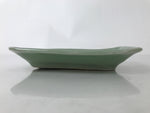 Antique Japanese Ceramic Small Plate Kozara Pottery Celadon Ho-Oh Green Y256