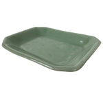 Antique Japanese Ceramic Small Plate Kozara Pottery Celadon Ho-Oh Green Y256