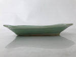 Antique Japanese Ceramic Small Plate Kozara Pottery Celadon Ho-Oh Green Y257