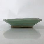 Antique Japanese Ceramic Small Plate Kozara Pottery Celadon Ho-Oh Green Y257