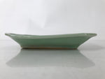 Antique Japanese Ceramic Small Plate Kozara Pottery Celadon Ho-Oh Green Y257