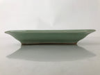 Antique Japanese Ceramic Small Plate Kozara Pottery Celadon Ho-Oh Green Y258