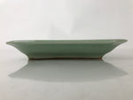 Antique Japanese Ceramic Small Plate Kozara Pottery Celadon Ho-Oh Green Y258