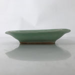 Antique Japanese Ceramic Small Plate Kozara Pottery Celadon Ho-Oh Green Y258