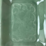 Antique Japanese Ceramic Small Plate Kozara Pottery Celadon Ho-Oh Green Y258