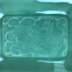 Antique Japanese Ceramic Small Plate Kozara Pottery Celadon Ho-Oh Green Y259