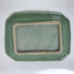 Antique Japanese Ceramic Small Plate Kozara Pottery Celadon Ho-Oh Green Y260