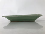 Antique Japanese Ceramic Small Plate Kozara Pottery Celadon Ho-Oh Green Y260