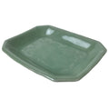 Antique Japanese Ceramic Small Plate Kozara Pottery Celadon Ho-Oh Green Y260