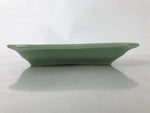 Antique Japanese Ceramic Small Plate Kozara Pottery Celadon Ho-Oh Green Y261