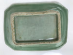 Antique Japanese Ceramic Small Plate Kozara Pottery Celadon Ho-Oh Green Y262