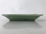 Antique Japanese Ceramic Small Plate Kozara Pottery Celadon Ho-Oh Green Y262