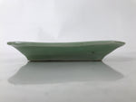 Antique Japanese Ceramic Small Plate Kozara Pottery Celadon Ho-Oh Green Y262