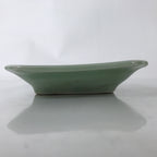 Antique Japanese Ceramic Small Plate Kozara Pottery Celadon Ho-Oh Green Y262