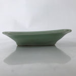 Antique Japanese Ceramic Small Plate Kozara Pottery Celadon Ho-Oh Green Y262
