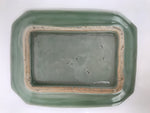Antique Japanese Ceramic Small Plate Kozara Pottery Celadon Ho-Oh Green Y281