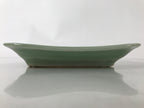 Antique Japanese Ceramic Small Plate Kozara Pottery Celadon Ho-Oh Green Y281