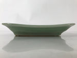 Antique Japanese Ceramic Small Plate Kozara Pottery Celadon Ho-Oh Green Y281