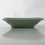 Antique Japanese Ceramic Small Plate Kozara Pottery Celadon Ho-Oh Green Y281