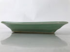 Antique Japanese Ceramic Small Plate Kozara Pottery Celadon Ho-Oh Green Y282