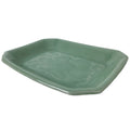 Antique Japanese Ceramic Small Plate Kozara Pottery Celadon Ho-Oh Green Y282