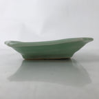 Antique Japanese Ceramic Small Plate Kozara Pottery Celadon Ho-Oh Green Y284