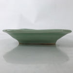 Antique Japanese Ceramic Small Plate Kozara Pottery Celadon Ho-Oh Green Y284