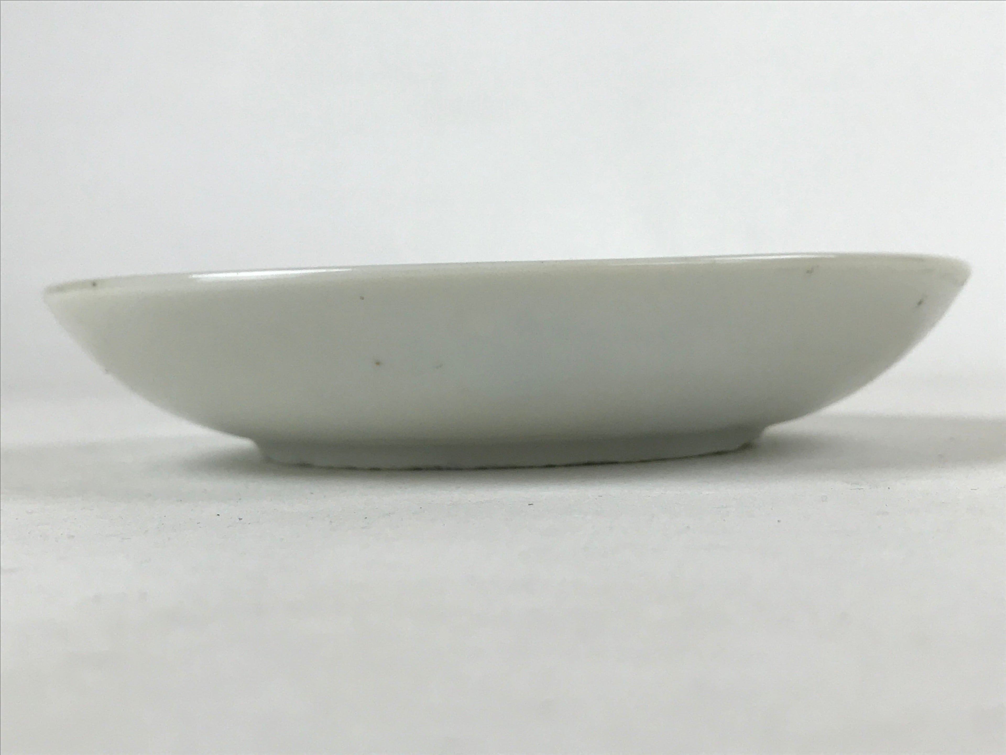 Antique Japanese Ceramic Small Plate Meimeizara Bamboo Plum Black Orange PY573