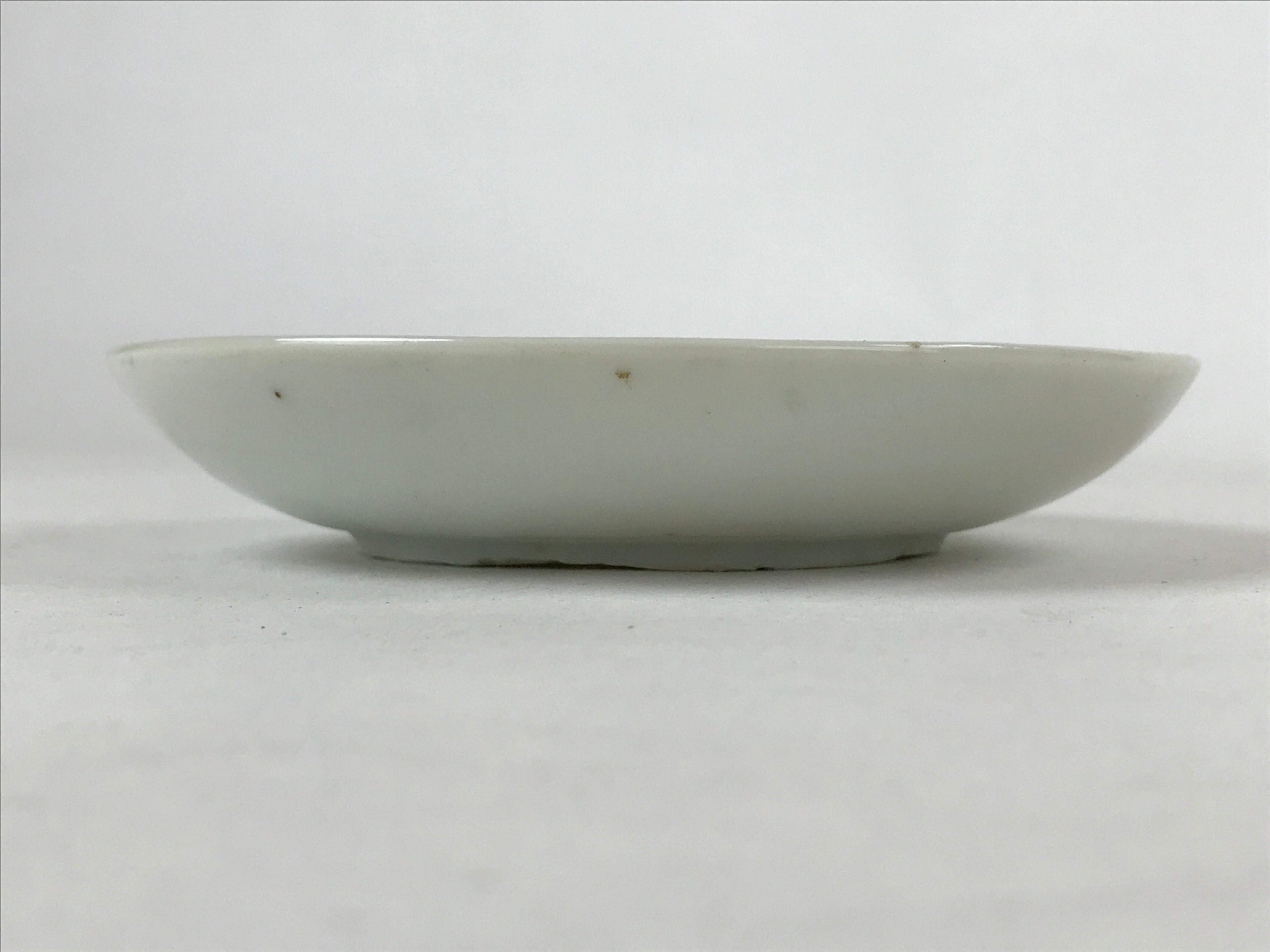 Antique Japanese Ceramic Small Plate Meimeizara Bamboo Plum Black Orange PY573