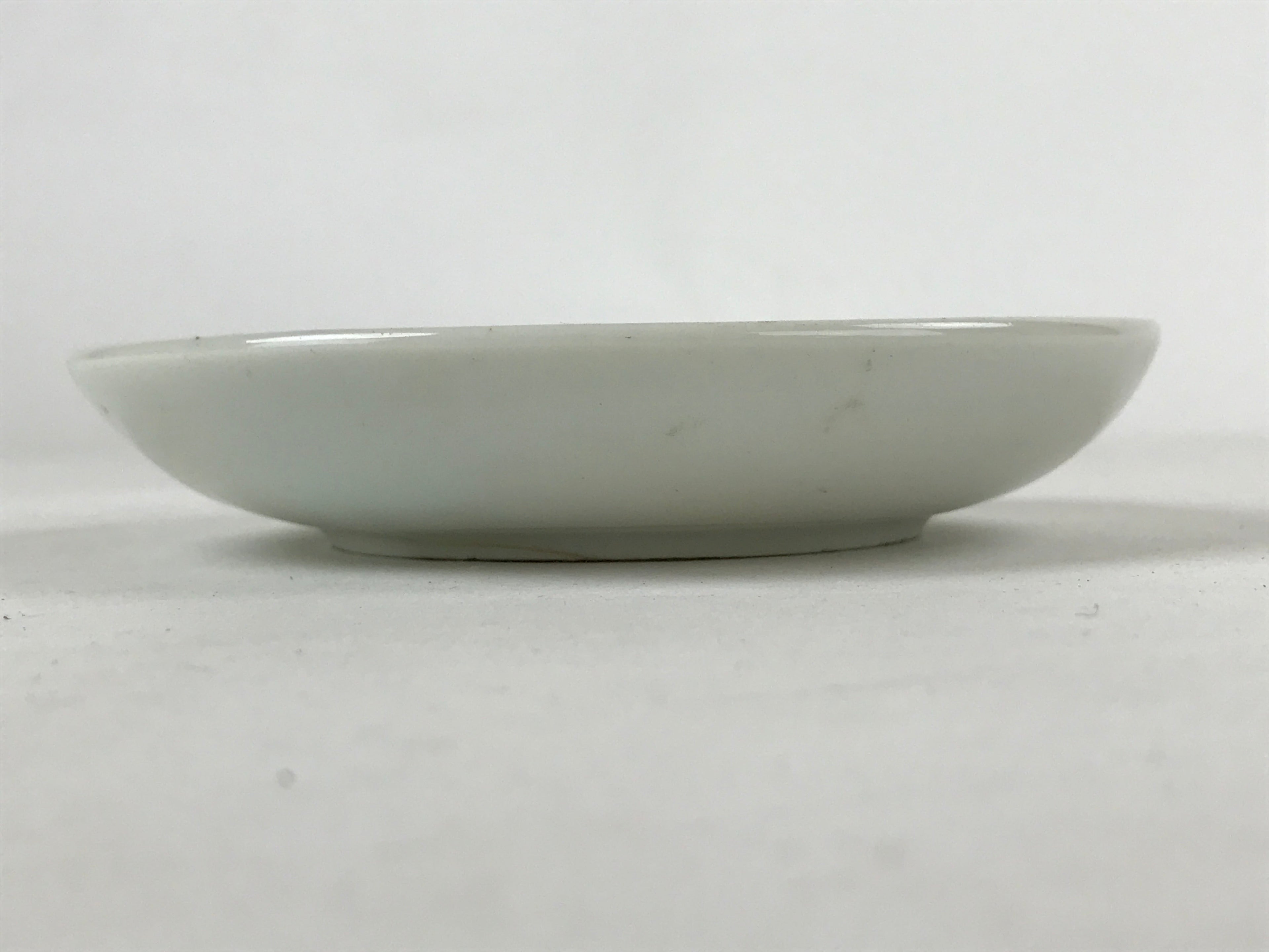 Antique Japanese Ceramic Small Plate Meimeizara Bamboo Plum Black Orange PY574