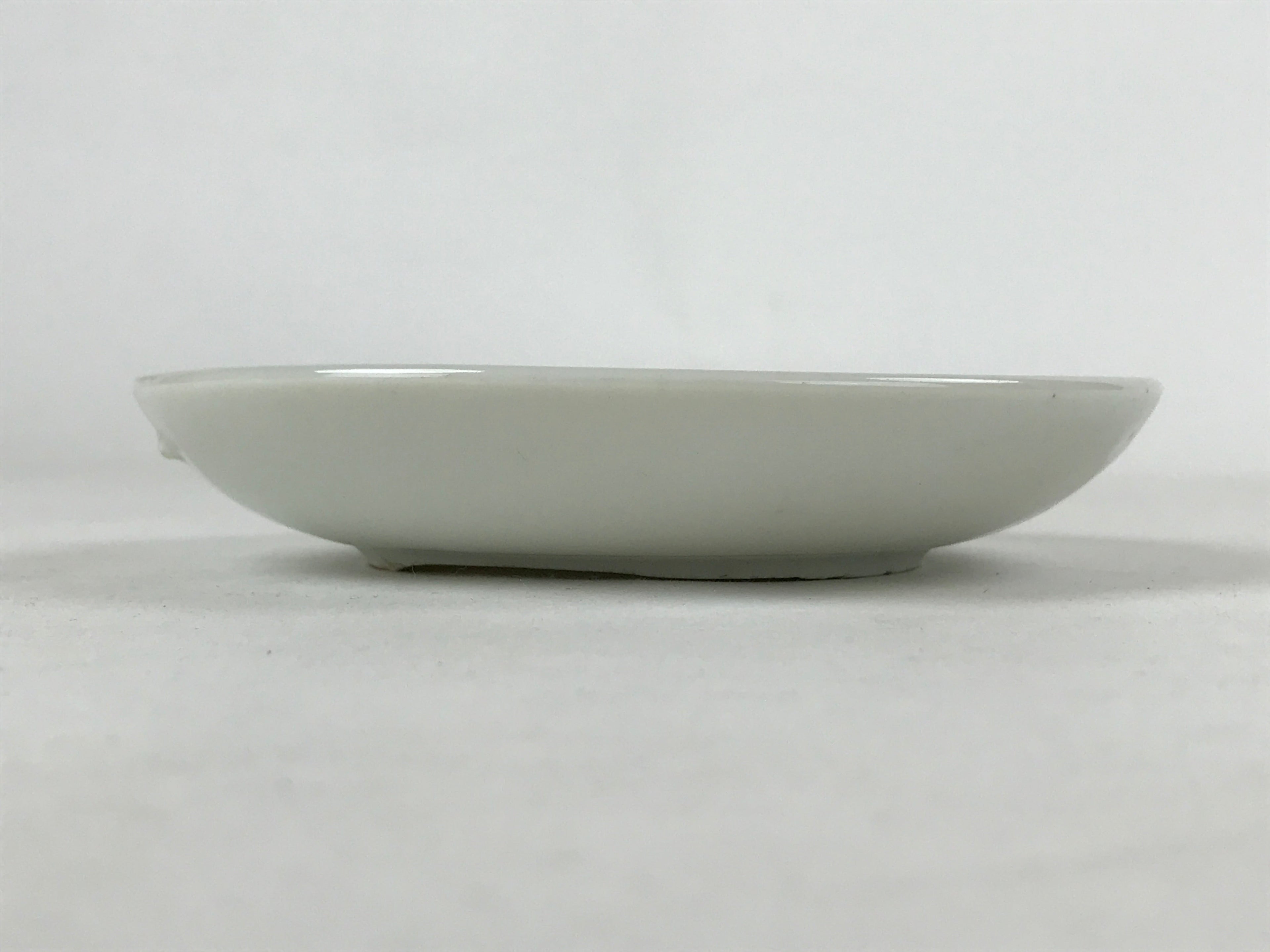 Antique Japanese Ceramic Small Plate Meimeizara Bamboo Plum Black Orange PY574