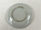 Antique Japanese Ceramic Small Plate Meimeizara Bamboo Plum Black Orange PY574