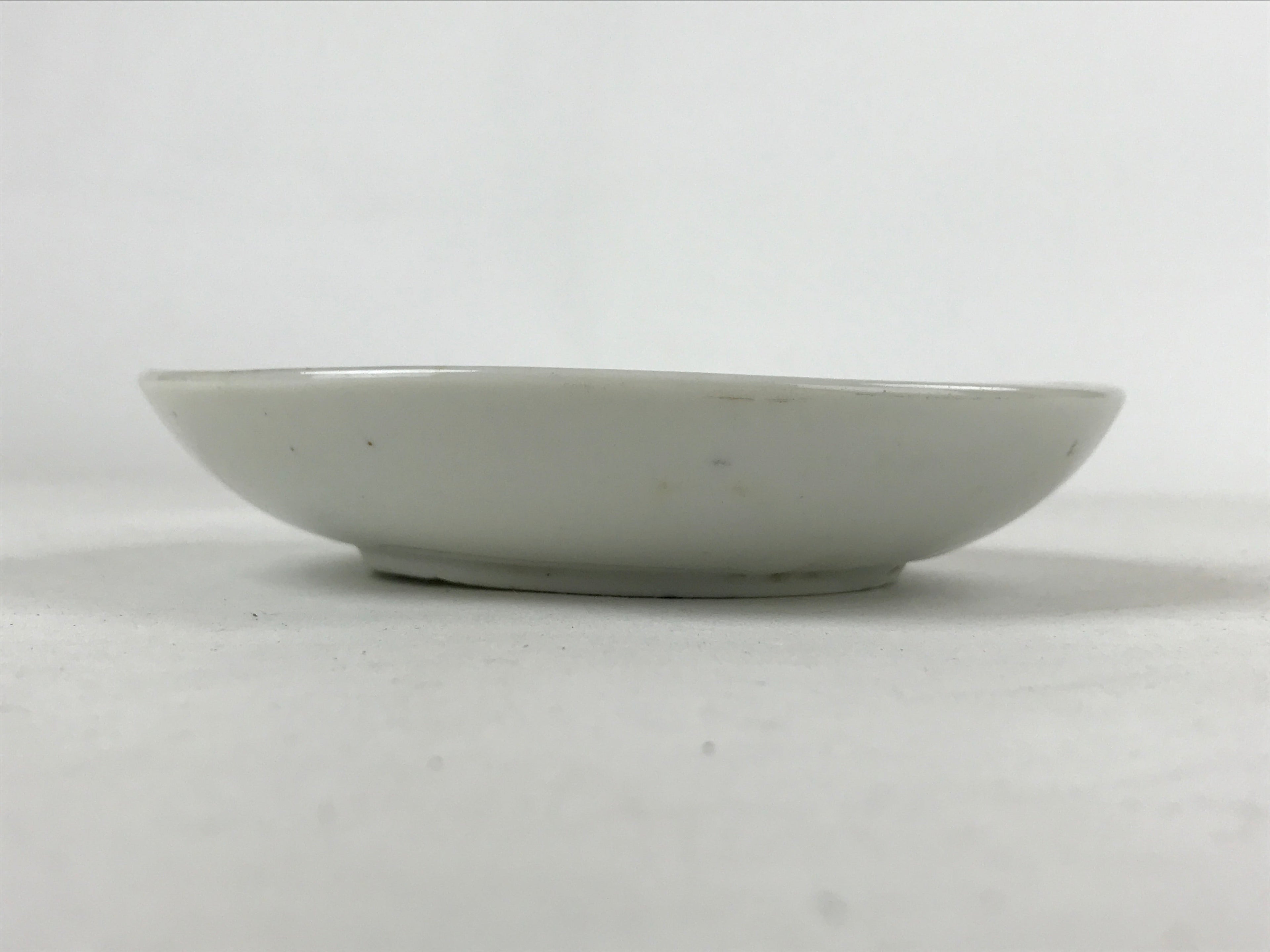 Antique Japanese Ceramic Small Plate Meimeizara Bamboo Plum Black Orange PY575