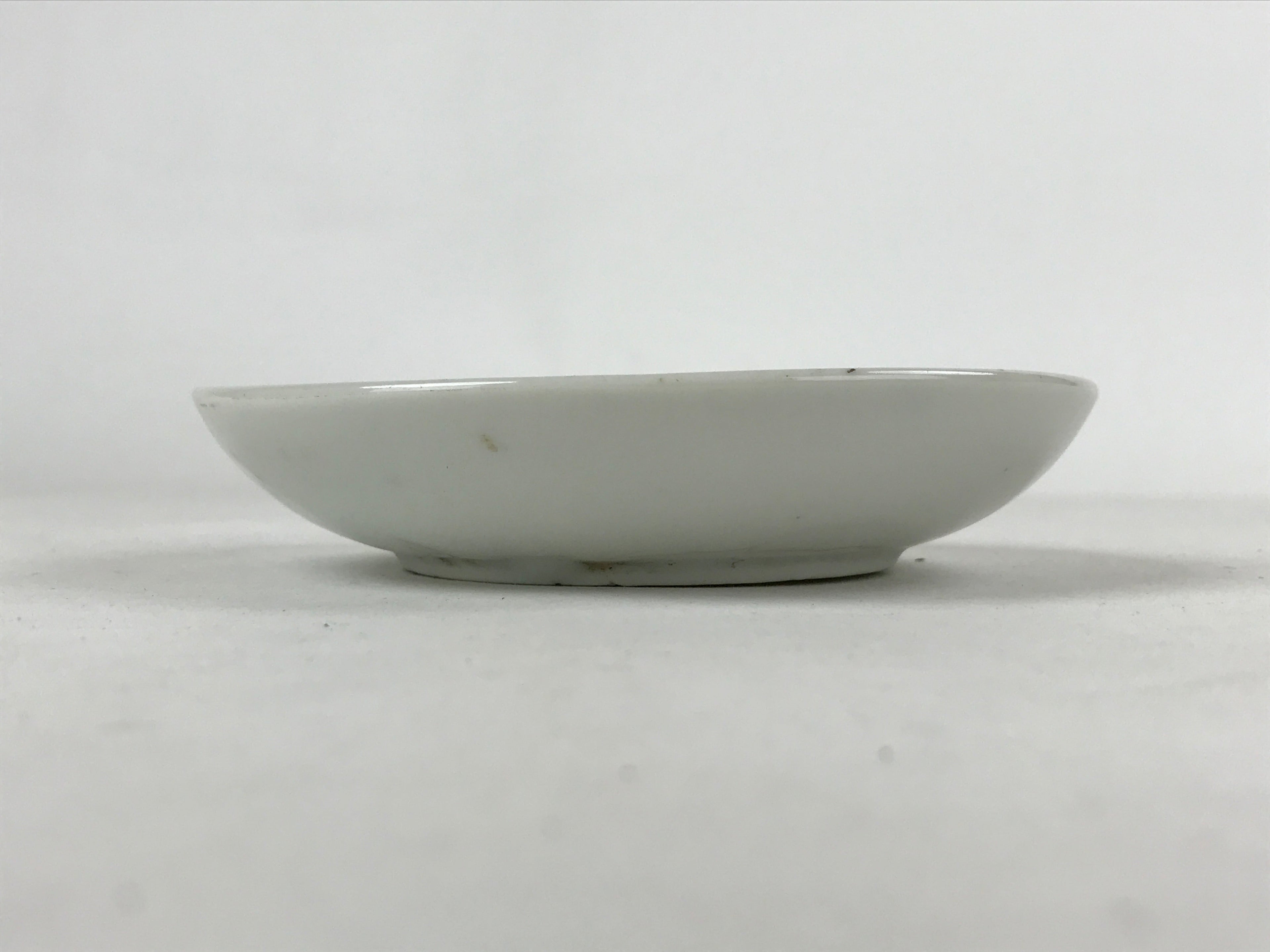 Antique Japanese Ceramic Small Plate Meimeizara Bamboo Plum Black Orange PY575