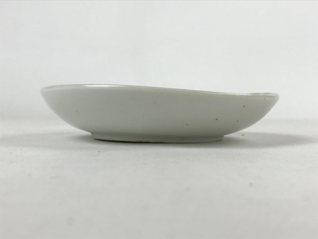 Antique Japanese Ceramic Small Plate Meimeizara Bamboo Plum Black Orange PY575