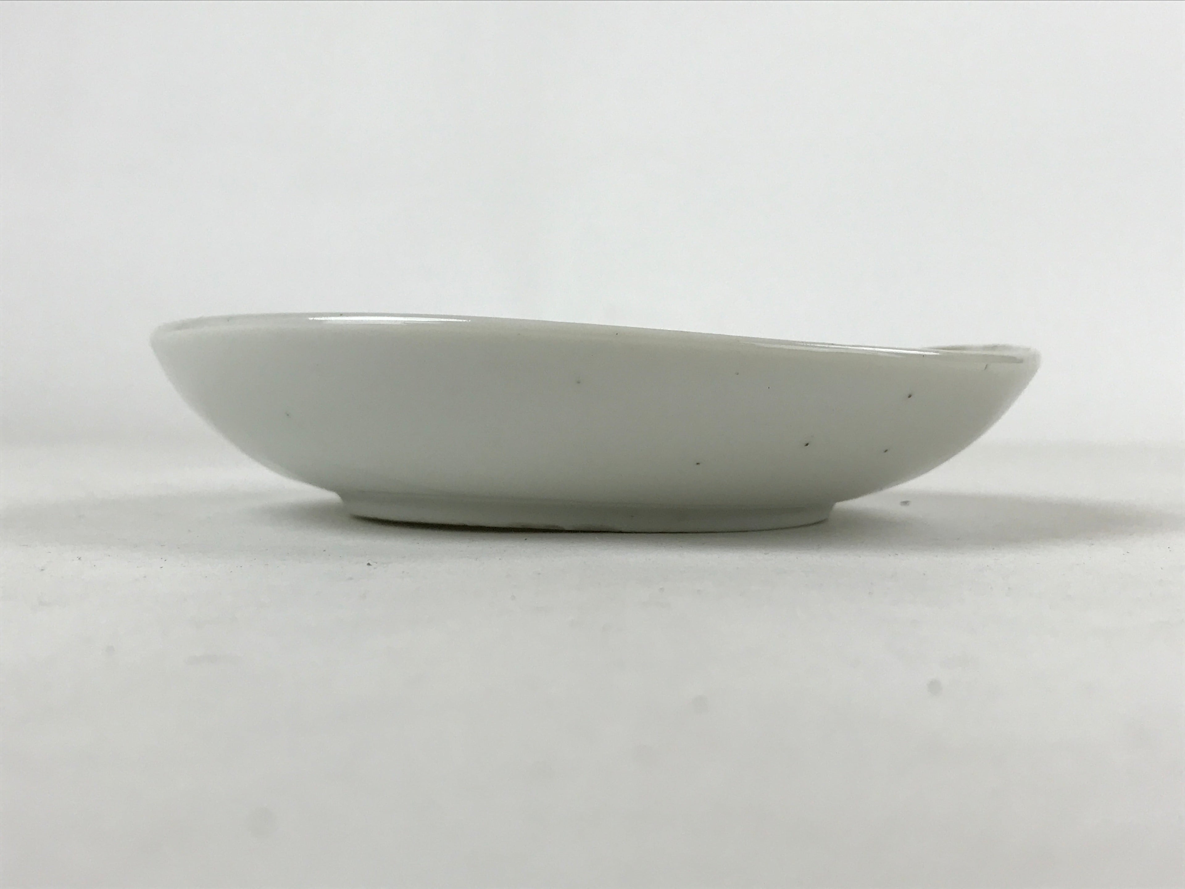 Antique Japanese Ceramic Small Plate Meimeizara Bamboo Plum Black Orange PY575