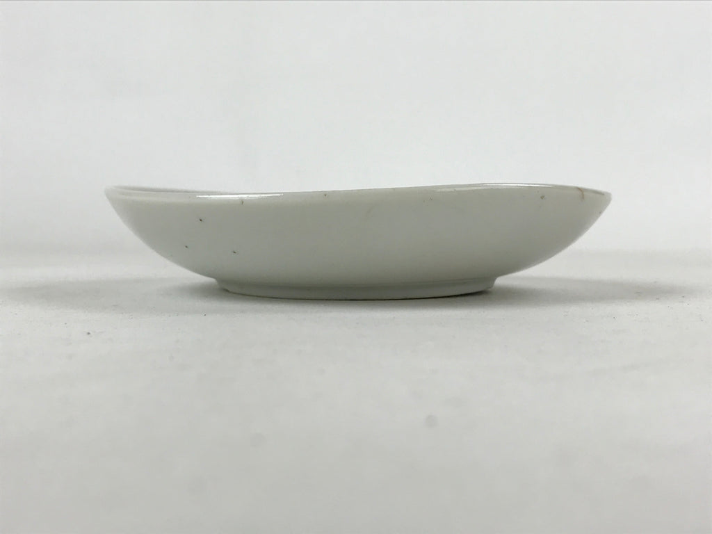 Antique Japanese Ceramic Small Plate Meimeizara Bamboo Plum Black Orange PY575