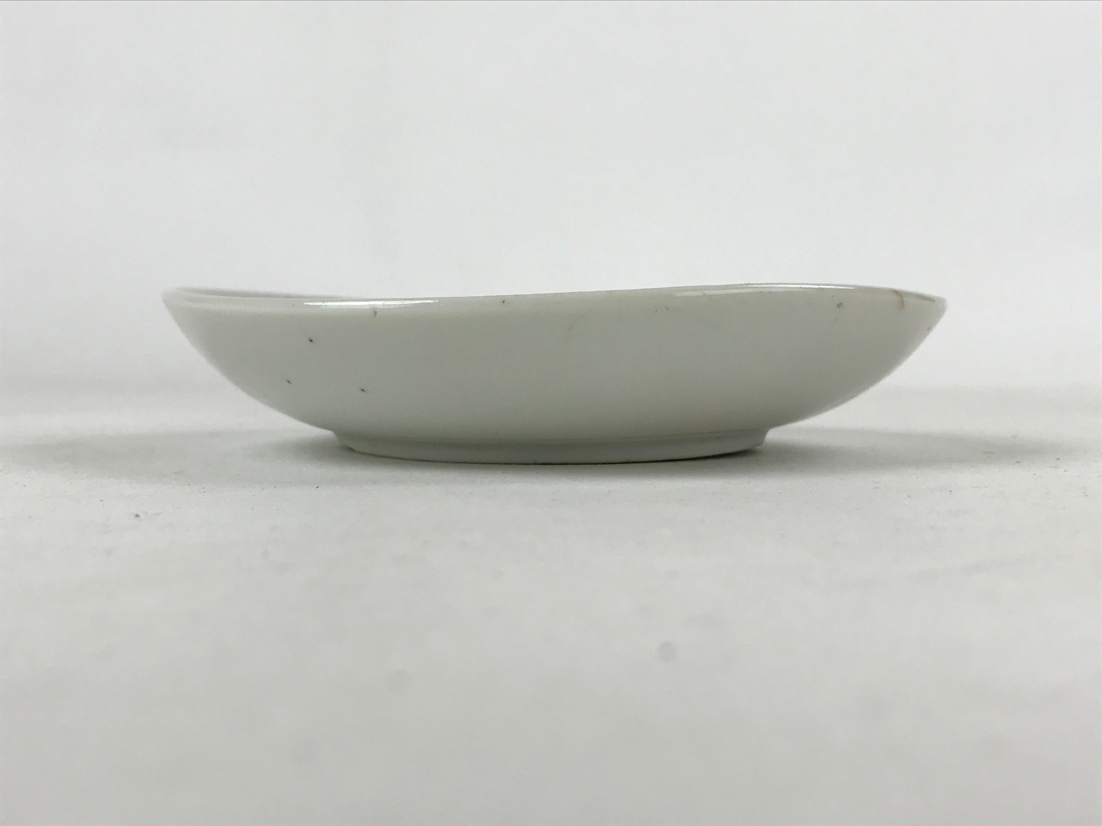 Antique Japanese Ceramic Small Plate Meimeizara Bamboo Plum Black Orange PY575