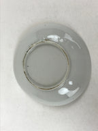 Antique Japanese Ceramic Small Plate Meimeizara Bamboo Plum Black Orange PY575
