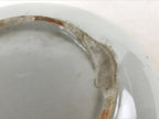 Antique Japanese Ceramic Small Plate Meimeizara Bamboo Plum Black Orange PY578