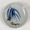 Antique Japanese Ceramic Small Plate Meimeizara Bamboo Plum Black Orange PY579
