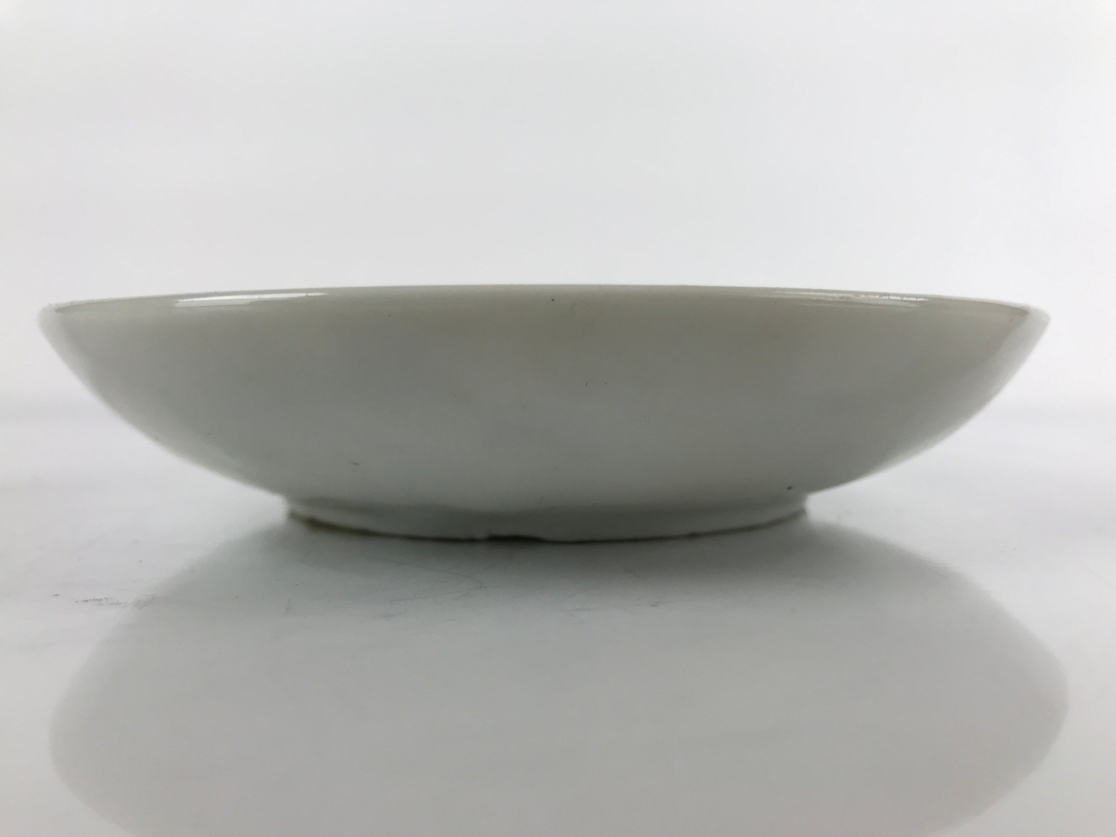 Antique Japanese Ceramic Small Plate Meimeizara Bamboo Plum Black Orange PY706