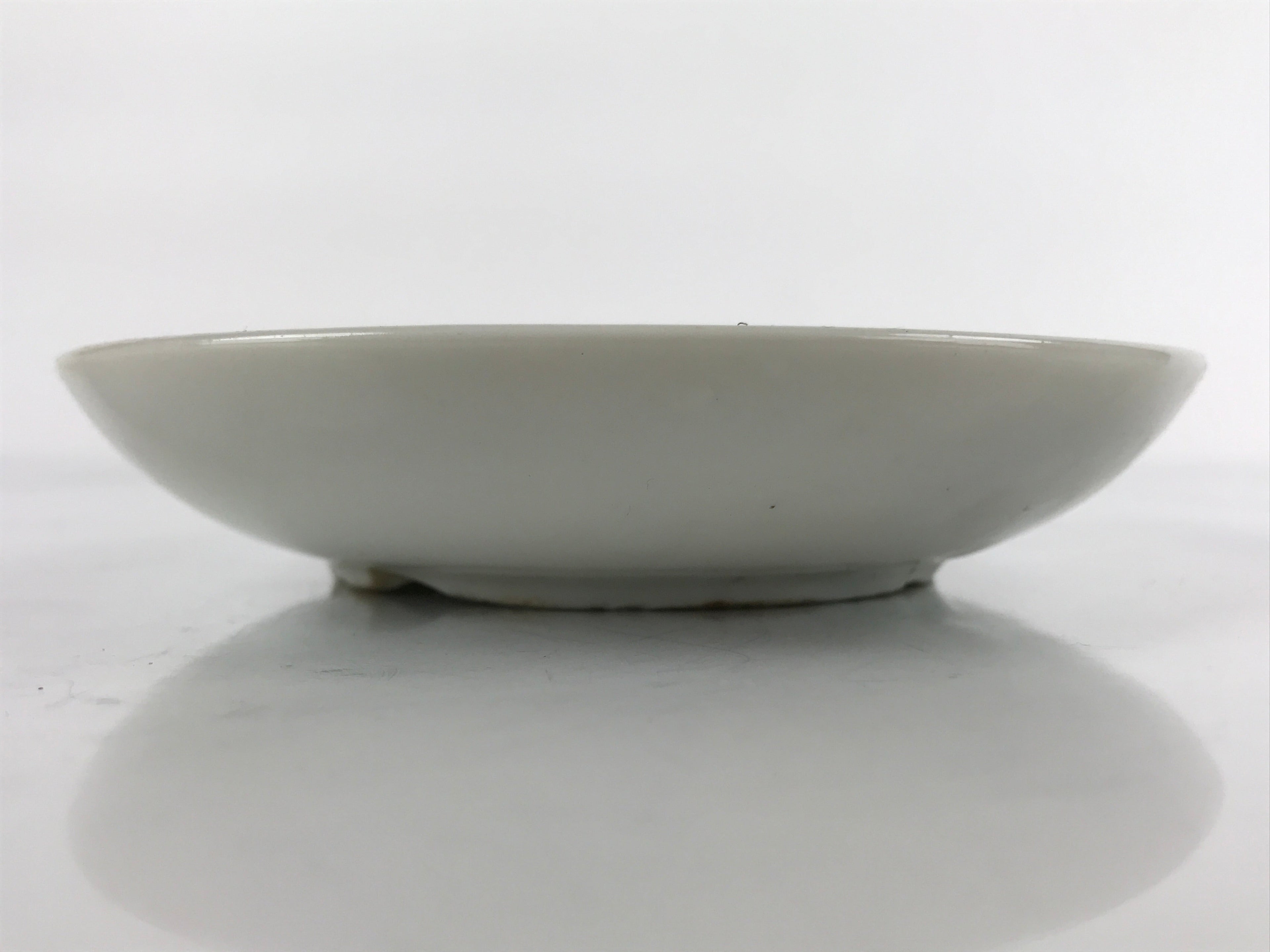 Antique Japanese Ceramic Small Plate Meimeizara Bamboo Plum Black Orange PY706