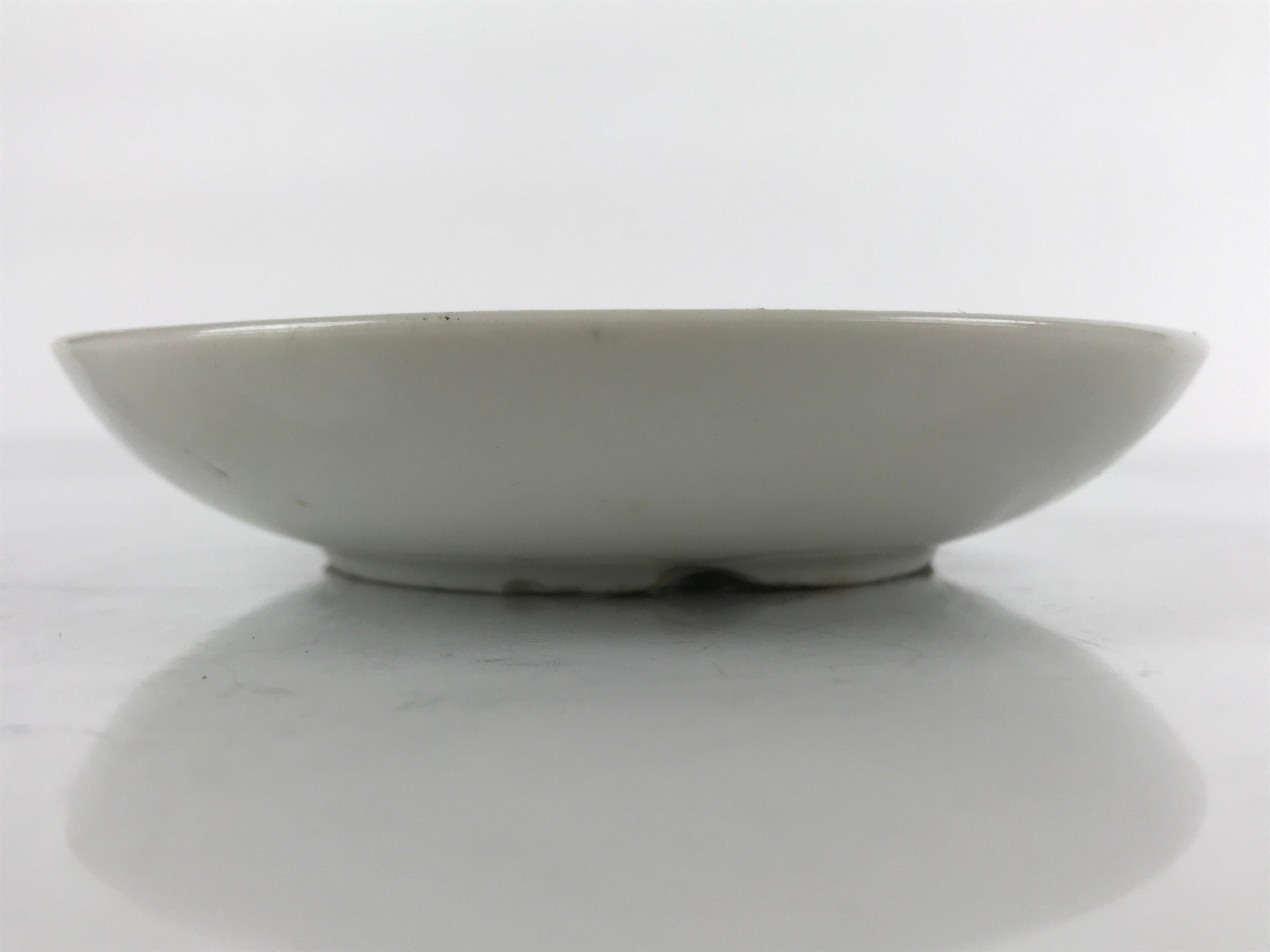 Antique Japanese Ceramic Small Plate Meimeizara Bamboo Plum Black Orange PY706