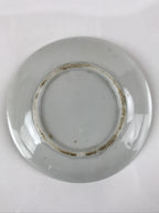 Antique Japanese Ceramic Small Plate Meimeizara Bamboo Plum Black Orange PY706